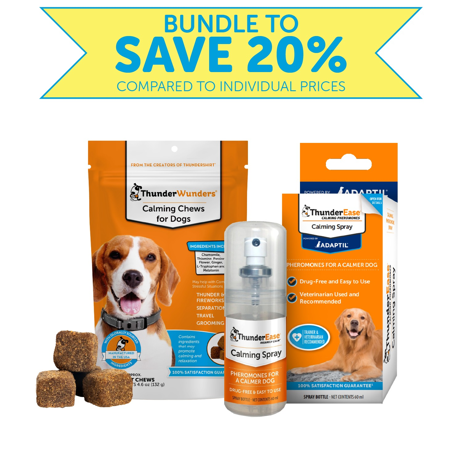 Dog Travel Calming Bundle ThunderShirt