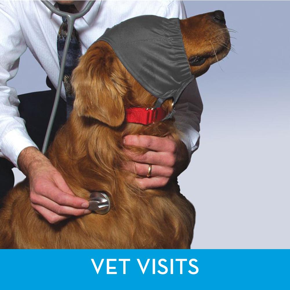 ThunderCap - Dog Calming Cap - Helps Dogs When Going to the Vet | T03-GCCXS | T03-GCCS | T03-GCCM | T03-GCCL