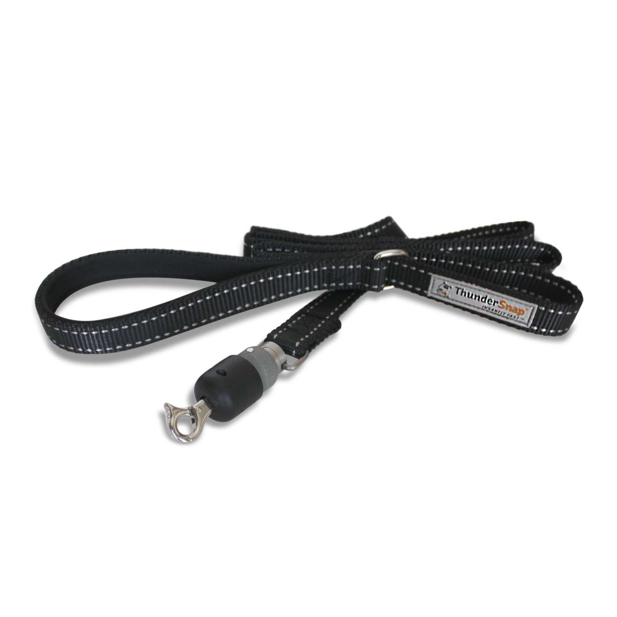 ThunderSnap Quick-Connect Dog Leash X-Small Under 15 lbs, Black