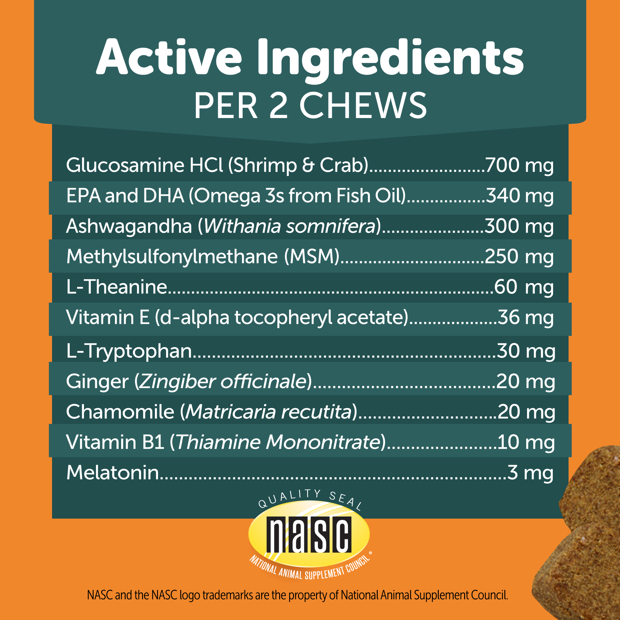 ThunderBites™ Calm+ Hip & Joint Daily Soft Chews for Dogs