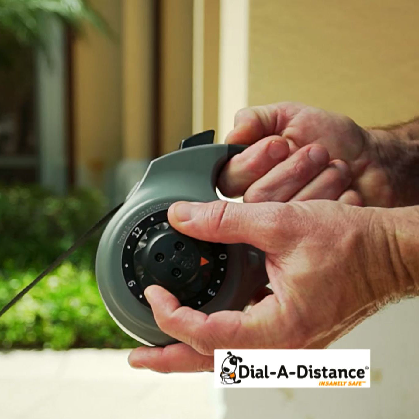 dial-a-distance retractable dog leash ability to change distance