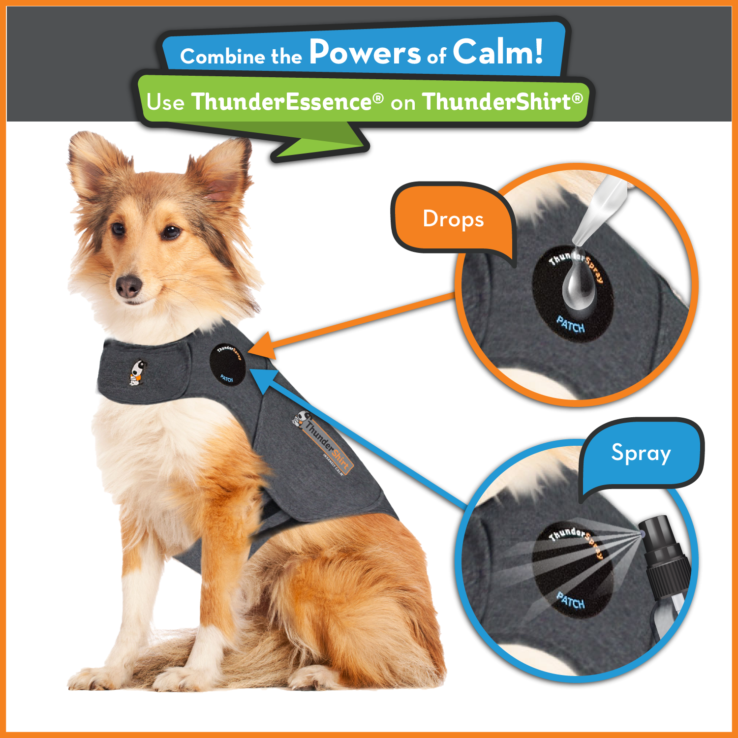ThunderEssence Calming Essential Oil Drops for Dogs ThunderShirt
